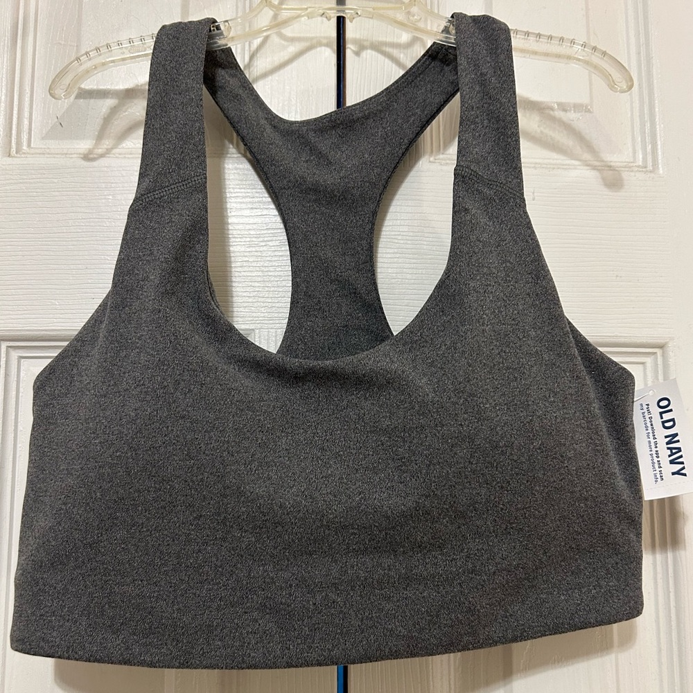 Grey old navy sports bra